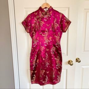 Satin Chinese Dress Qipao